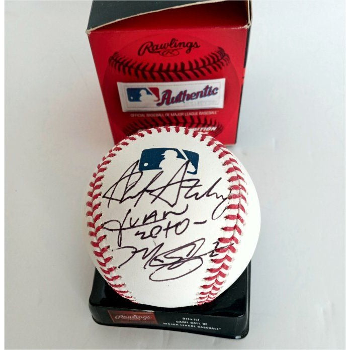 Max Scherzer Stephen Strasburg Juan Soto Washington Nationals signed MLB baseball - Awesome Artifacts 