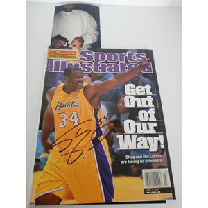Shaquille O'Neal signed Sports Illustrated with proof