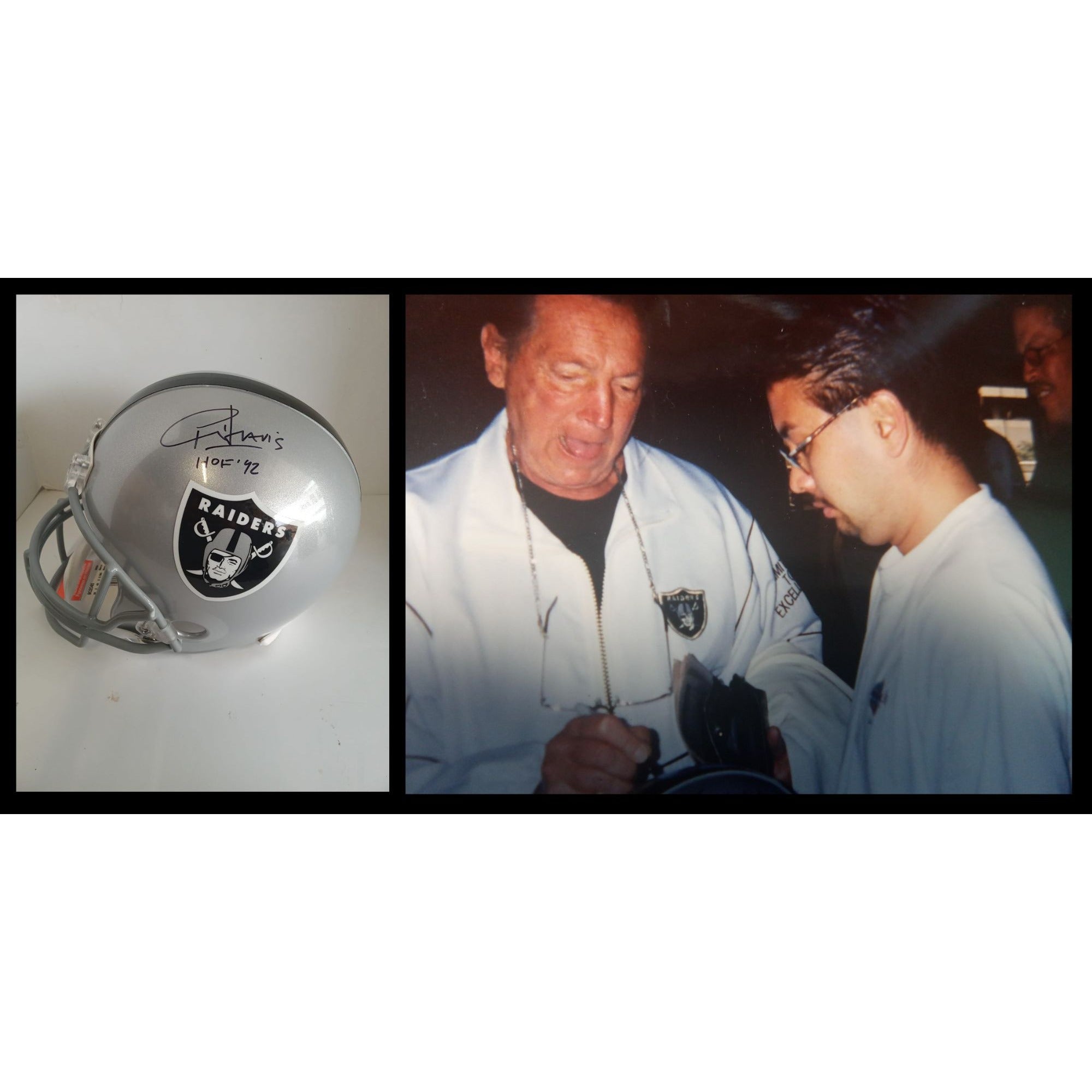 Lot Detail - Al Davis ULTRA RARE Signed Oakland Raiders Mini Helmet  (PSA/DNA)