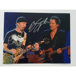 Load image into Gallery viewer, The Edge David Howell Evans and Bruce Springsteen 8 by 10 signed photo with proof - Awesome Artifacts 
