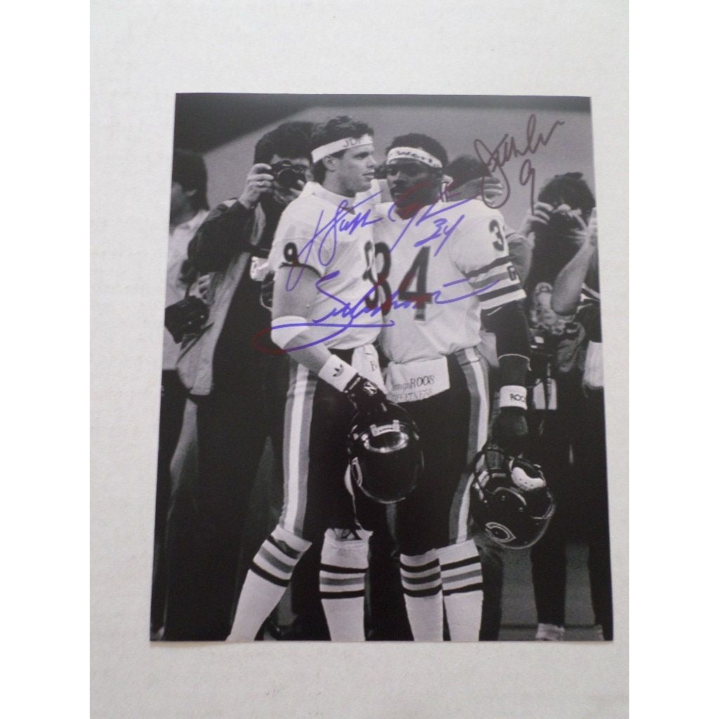 Walter Payton and Jim McMahon 8 by 10 signed photo - Awesome Artifacts 