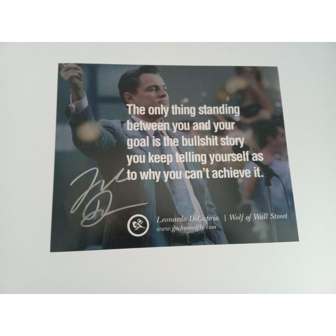 Leonardo DiCaprio The Wolf of Wall Street signed 8 x 10 photo with proof - Awesome Artifacts 