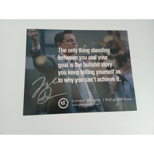 Leonardo DiCaprio The Wolf of Wall Street signed 8 x 10 photo with proof