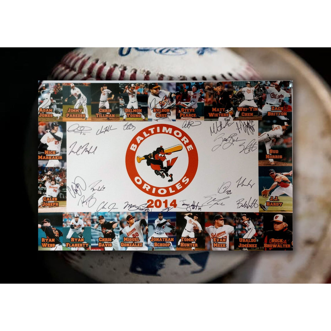 Baltimore Orioles 2014 20x30in poster signed