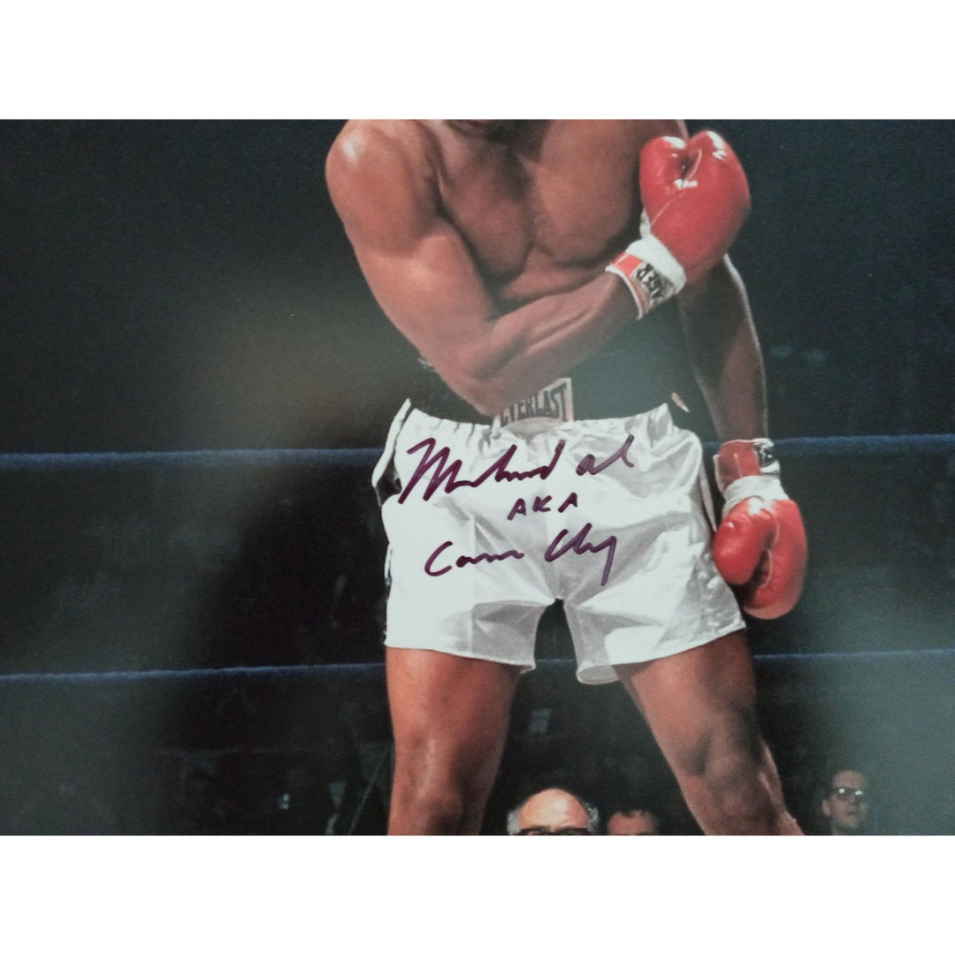 Muhammad Ali Cassius Clay 16 x 20 photo signed with proof - Awesome Artifacts 