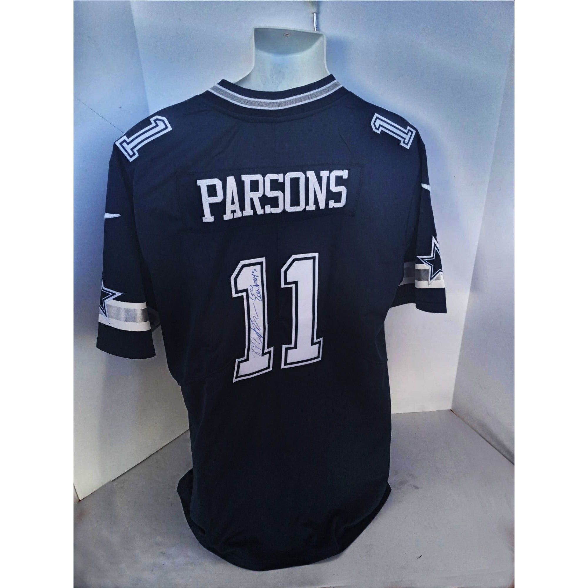 Micah Parsons Dallas Cowboys game model jersey signed with proof