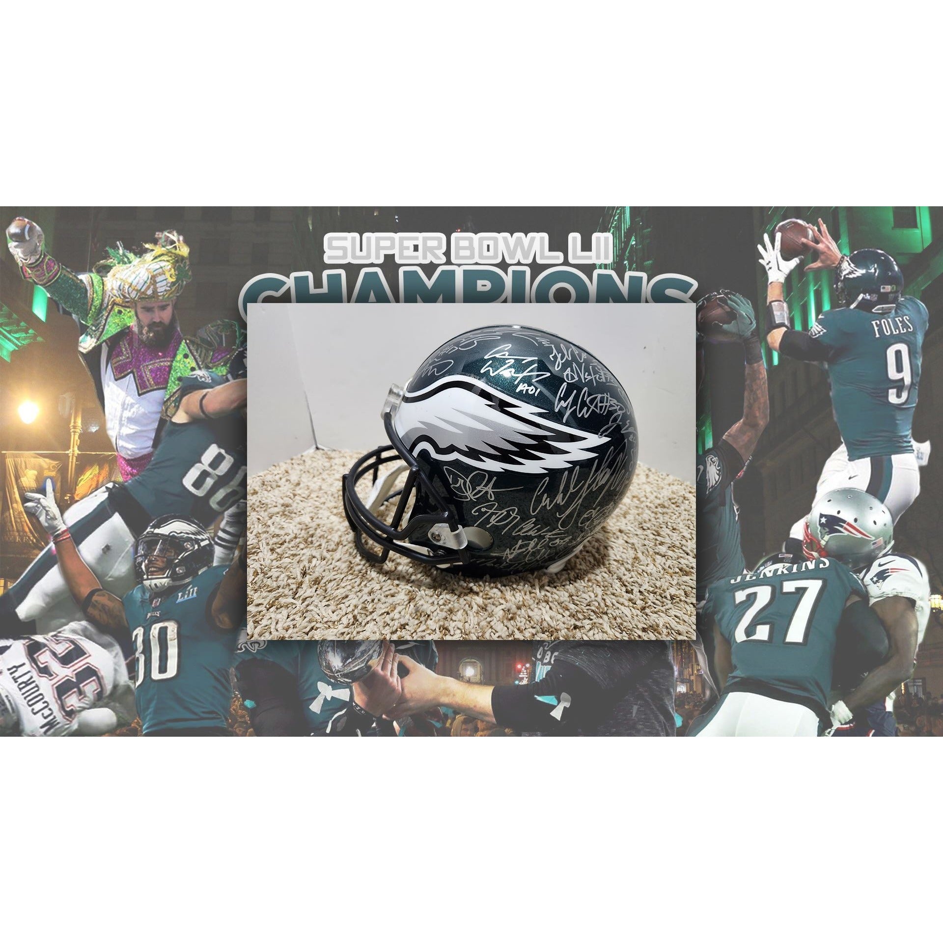 Philadelphia Eagles NFC East Division Champions Commemorative Football  Signed