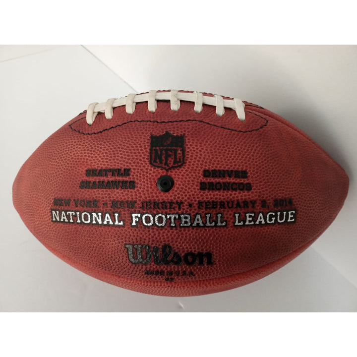 Seattle Seahawks Russell Wilson Super Bowl game NFL football - Awesome Artifacts 