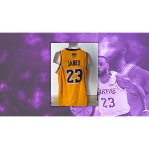 New Lebron James Signed Autograp Authentic Nike Jersey Purple Not