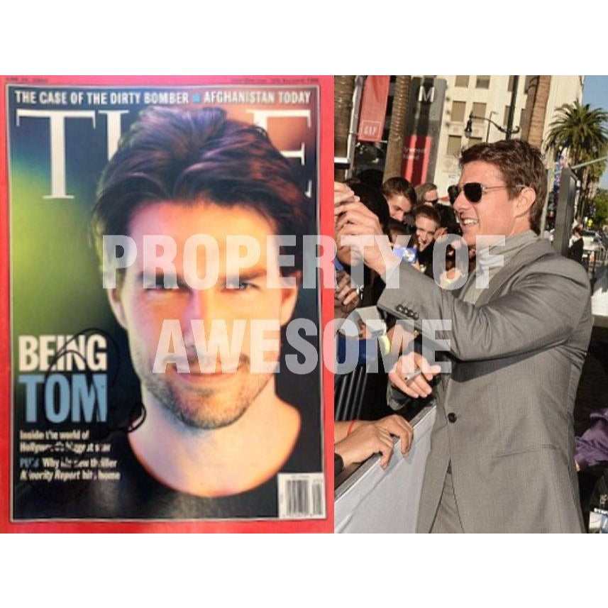 Tom Cruise complete Time Magazine signed with proof
