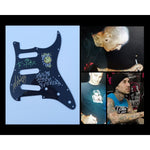 Load image into Gallery viewer, Blink-182  Tom DeLonge, Mark Hoppus and Travis Barker Blink-182 guitar pickguard signed
