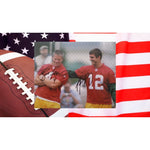 Load image into Gallery viewer, Green Bay Packers Brett Favre and Aaron Rodgers 8 x 10 signed photo

