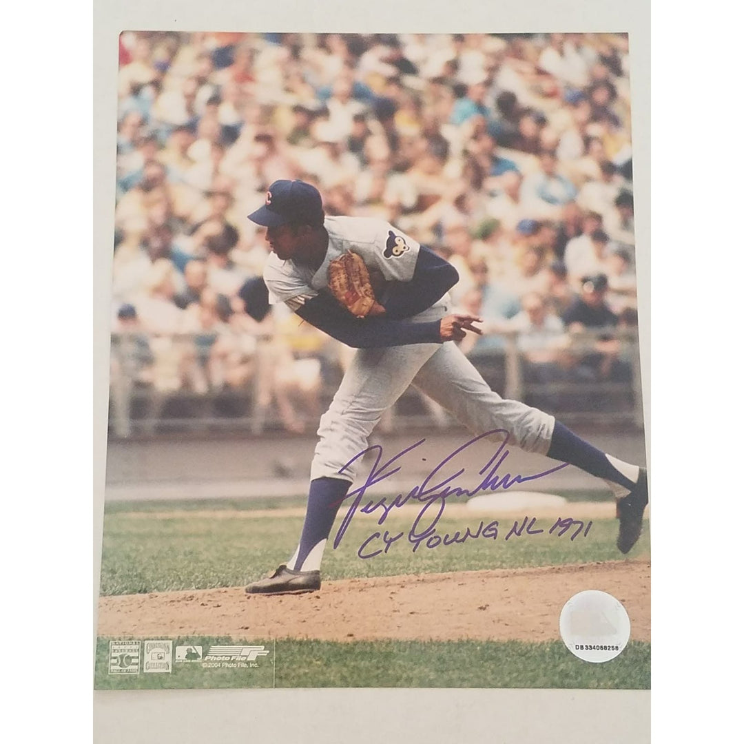 Ferguson Jenkins Chicago Cubs 8 x 10 signed photo