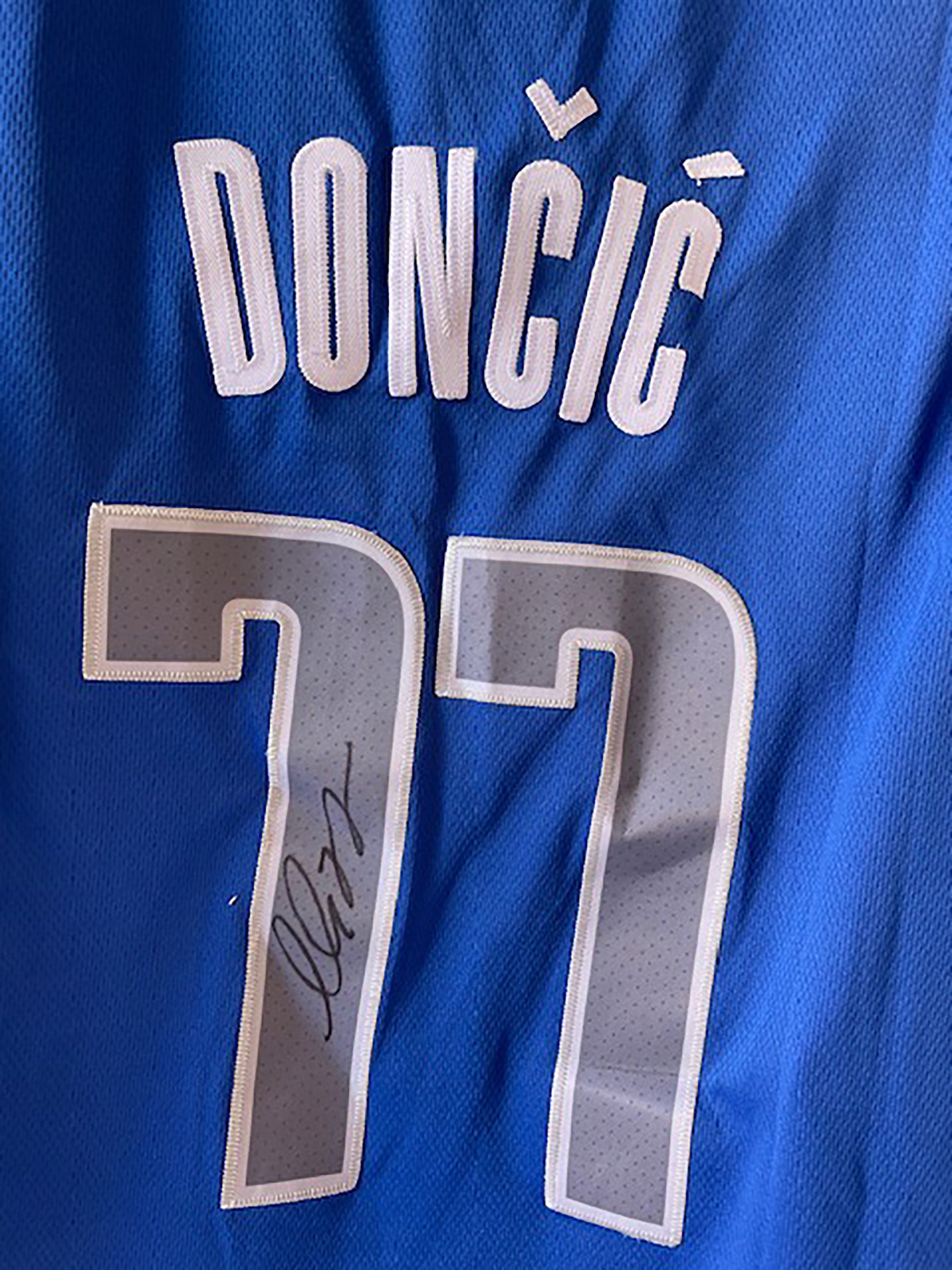 Luka Dončić Dallas Mavericks Impact Jersey Frame