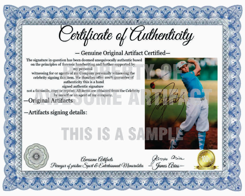 Rickie Fowler 8x 10 Golf Star photo signed with proof