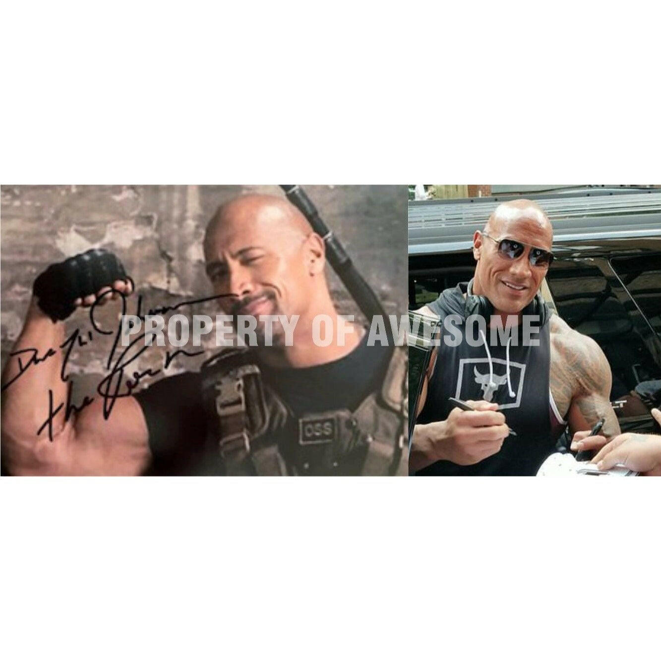 Dwayne Johnson Luke Hobbs The Rock Fast and Furious 5 x 7 photo signed with proof