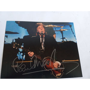 Sir Paul McCartney 8 by 10 signed photo with proof