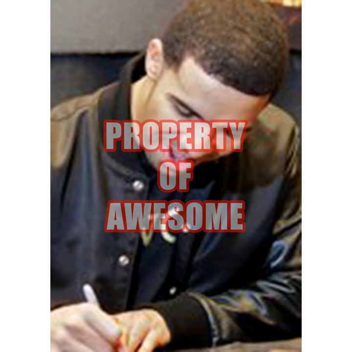 Aubrey Drake Graham 8 x 10 photo signed with proof