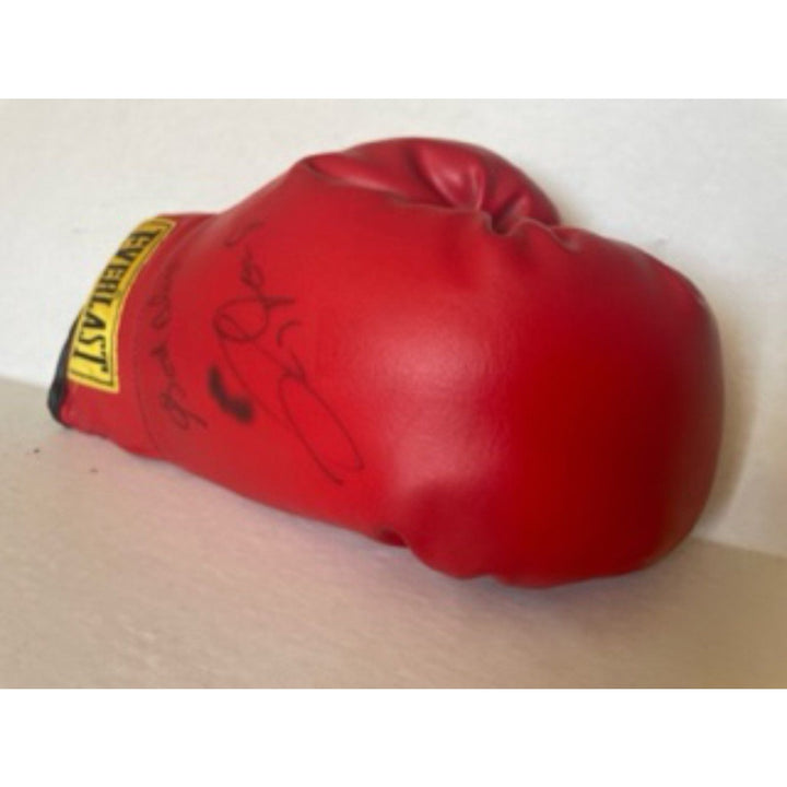 Muhammad Ali leather Everlast boxing gloves signed with proof - Awesome Artifacts 