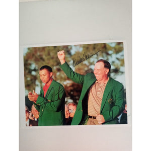Tiger Woods and Mark O'Meara 8 x 10 signed photo with proof