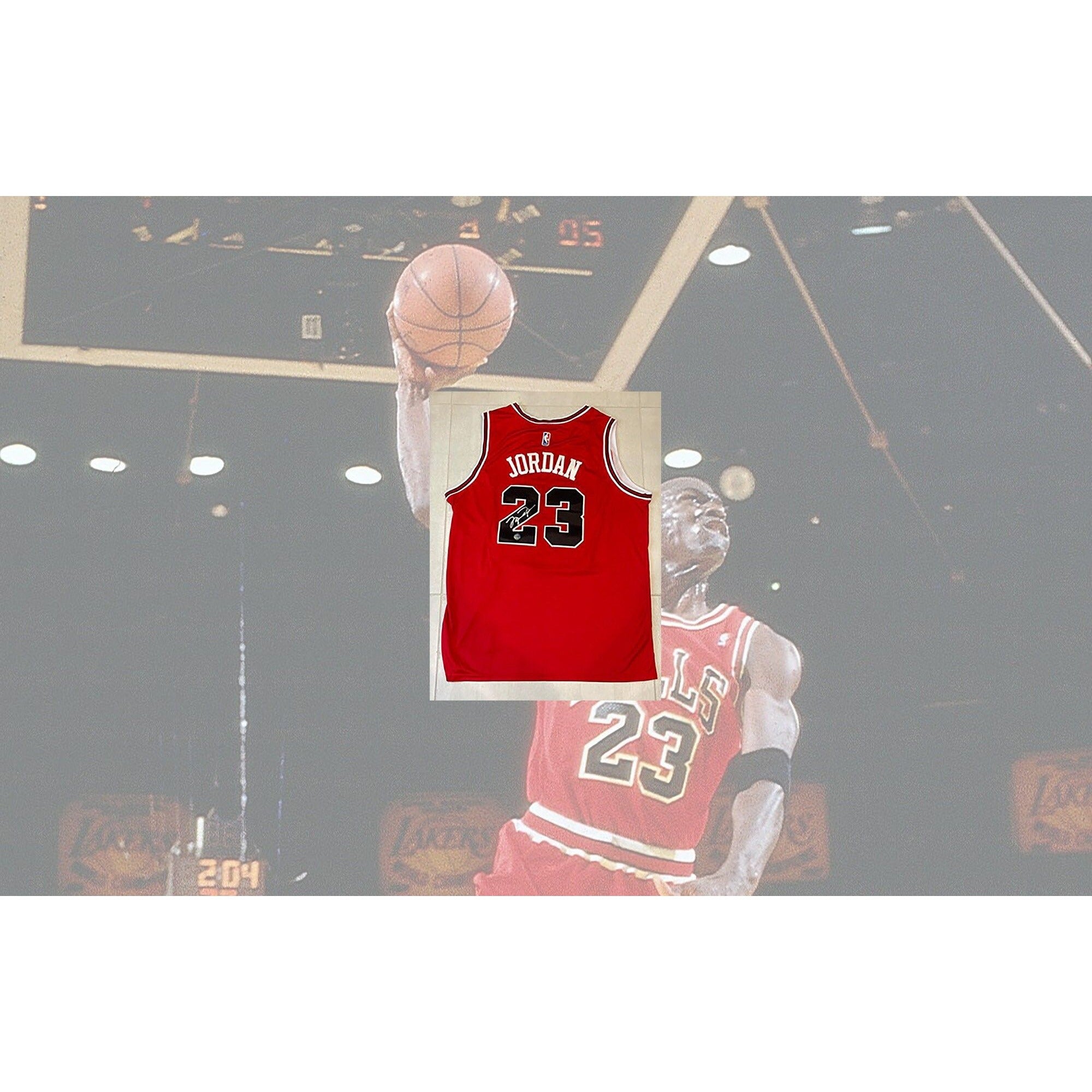 Michael Jordan signed jersey with proof