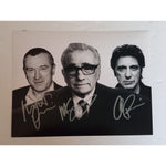 Load image into Gallery viewer, Martin Scorsese, Robert De Niro and Al Pacino 8 by 10 signed photo with proof
