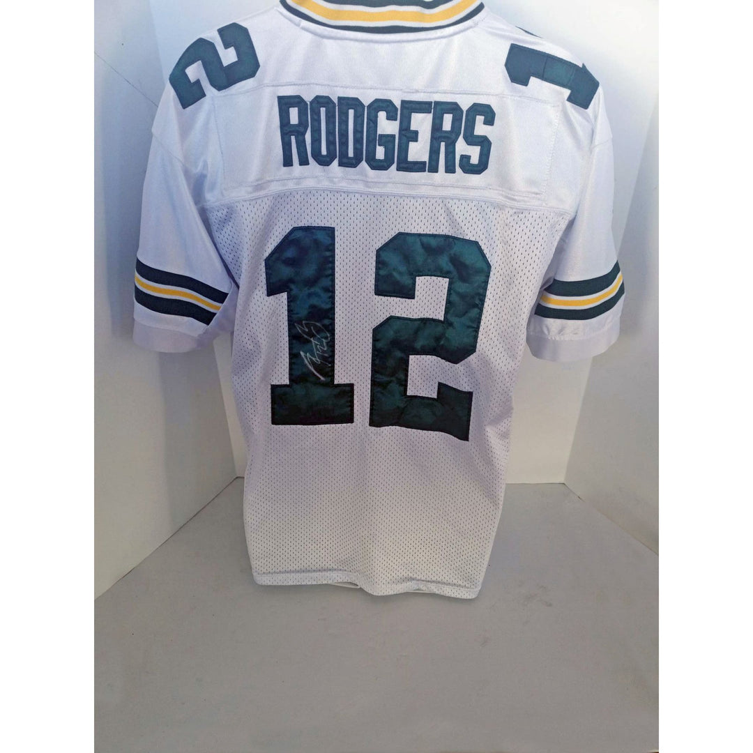 Aaron Rodgers size 48 Green Bay Packers game model jersey signed with proof