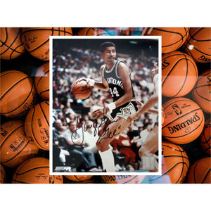 George Gervin the Iceman San Antonio Spurs 8 by 10 signed