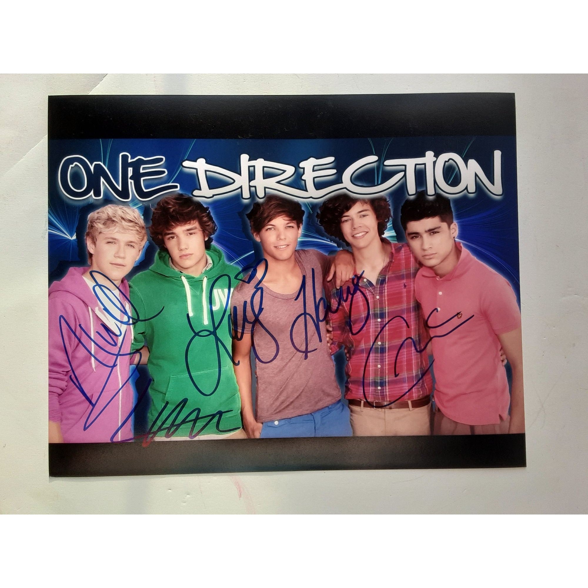 One Direction, Harry Styles, Zayn Malik, Niall Horan, Louis Tomlinson, Liam Payne 8 x 10 signed photo - Awesome Artifacts 