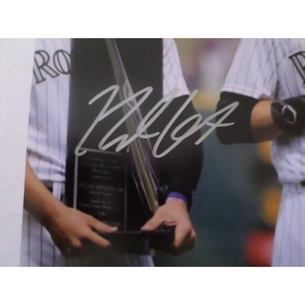 Charlie Blackmon and Nolan Arenado 8 x 10 signed photo