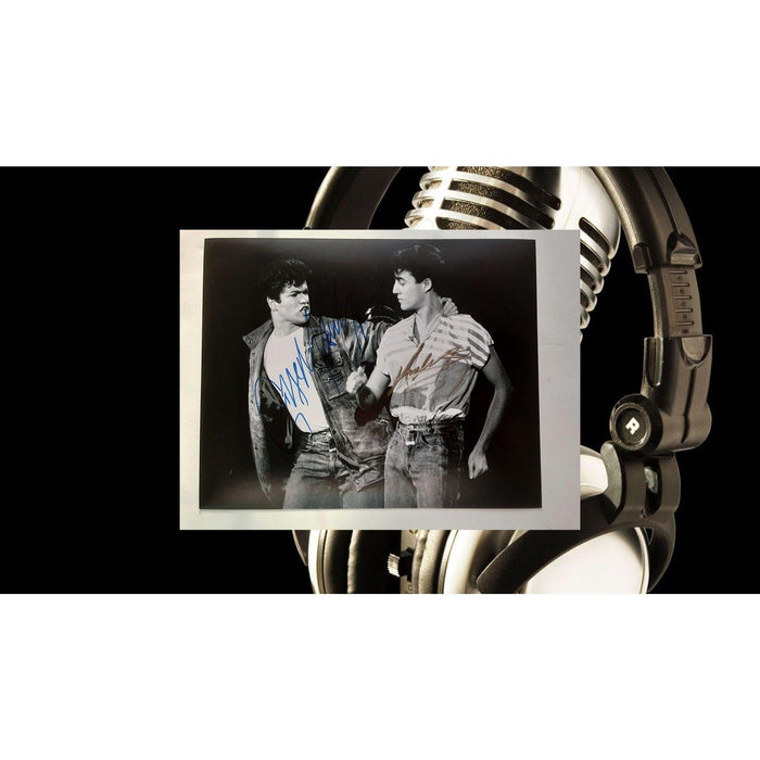 Wham George Michael and Andrew Ridgeley 8 by 10 signed photo
