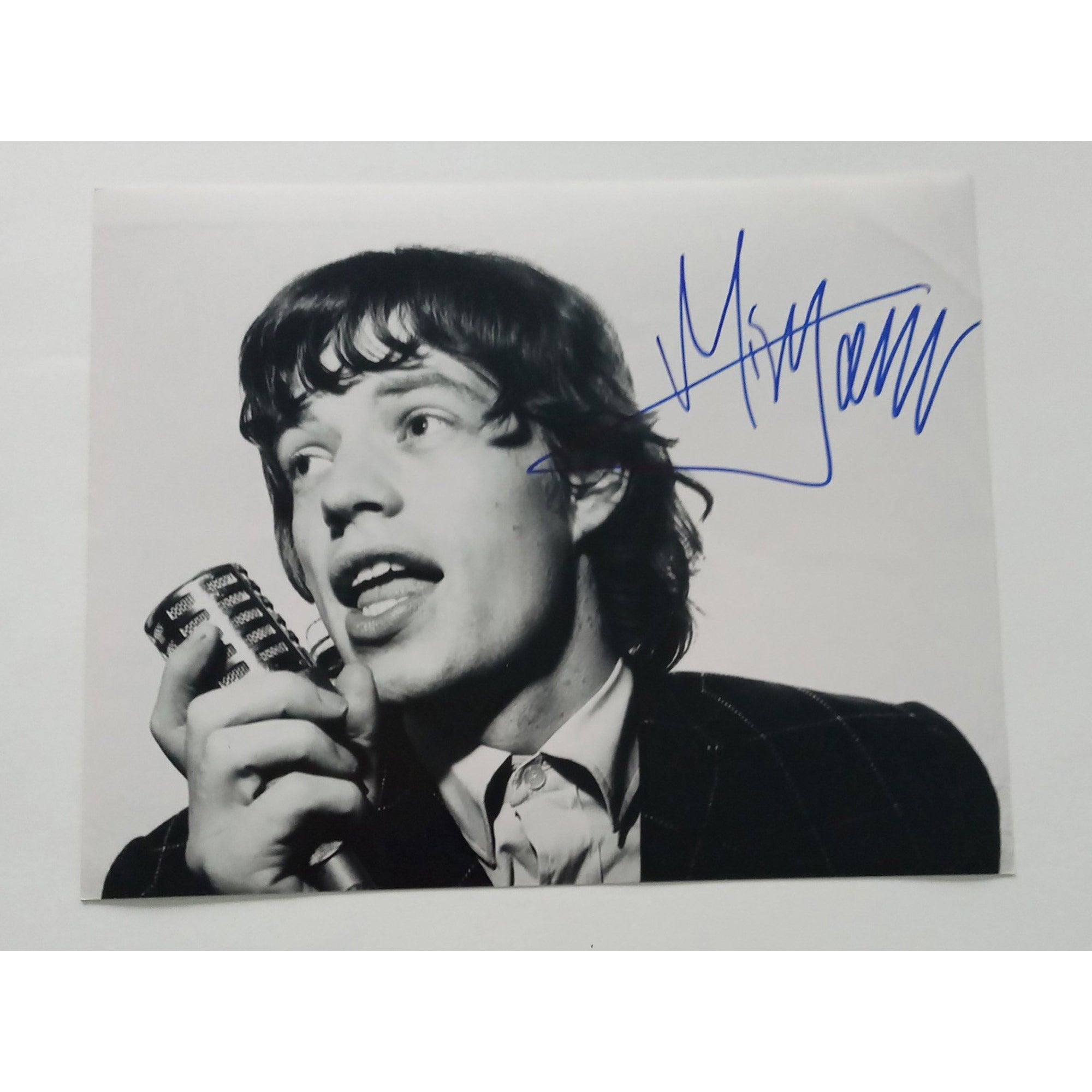 Mick Jagger Rolling Stones 8 by 10 signed photo with proof