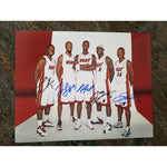 Load image into Gallery viewer, Dwyane Wade, Chris Bosh, LeBron James, Ray Allen 11 by 14 signed photo
