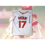 Load image into Gallery viewer, Shohei Ohtani Los Angeles Angels authentic jersey size XL Japanese and English with proof
