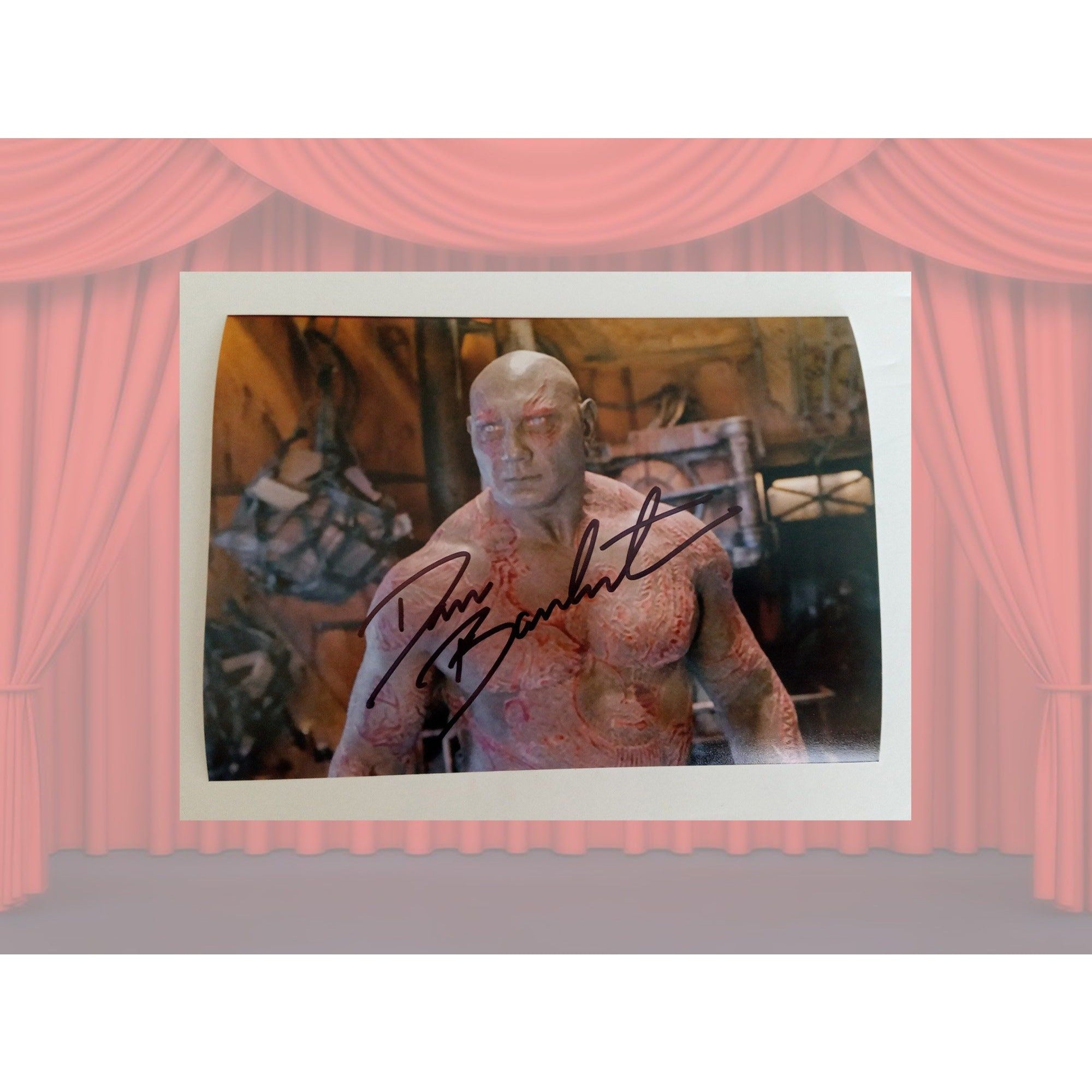 Dave Bautista Drax the Destroyer Guardians of the Galaxy 5 x 7 photo signed with proof