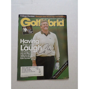 Colin montgomerie Golf World magazine signed