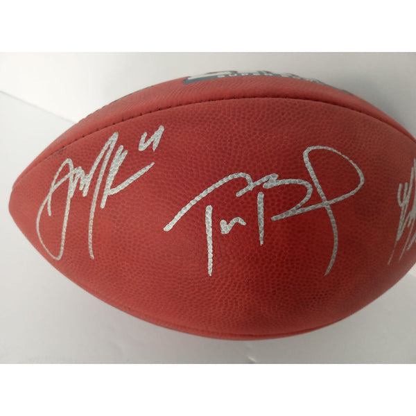 Tom Brady Julian Edelman & Rob Gronkowski Signed Autograph