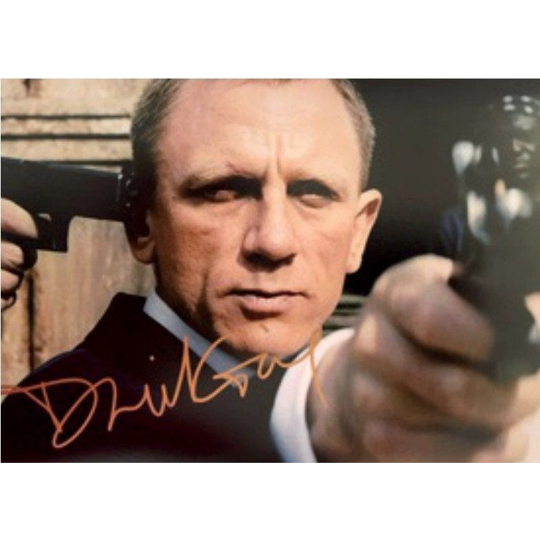 Daniel Craig James Bond 007 5 x 7 photo sign with proof