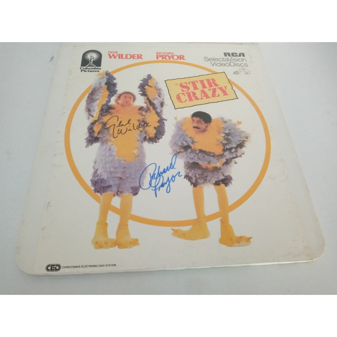 Richard Pryor Gene Wilder Stir Crazy signed video disc with proof - Awesome Artifacts 