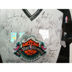 Load image into Gallery viewer, Michael Jordan, Hakeem Olajuwon, Scottie Pippen, Magic Johnson  signed All-star jersey
