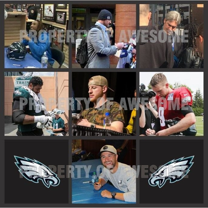 2017 Philadelphia Eagles Super Bowl champions team signed 16 x 20 photo