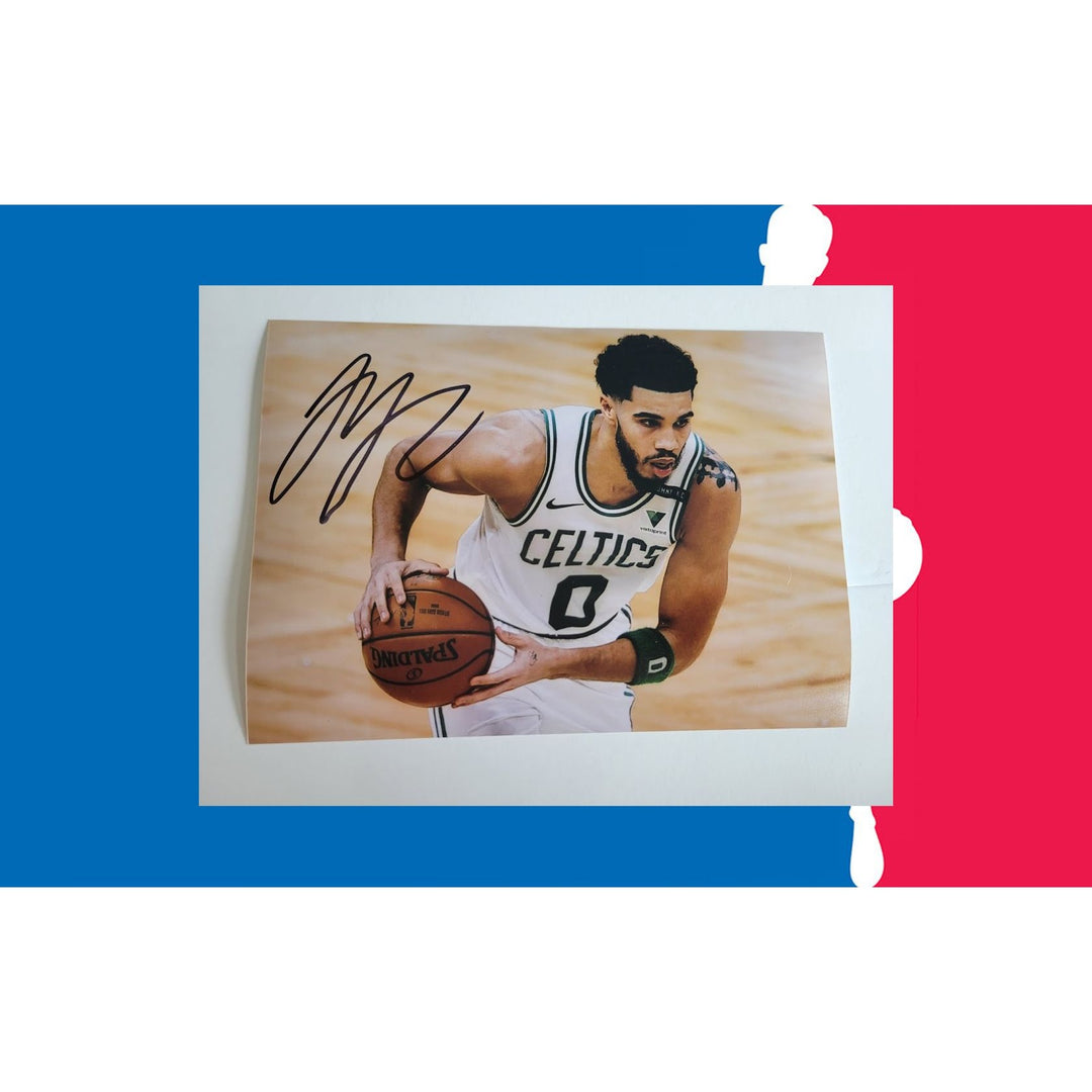 Boston Celtics Jayson Tatum 5 x 7 photograph signed