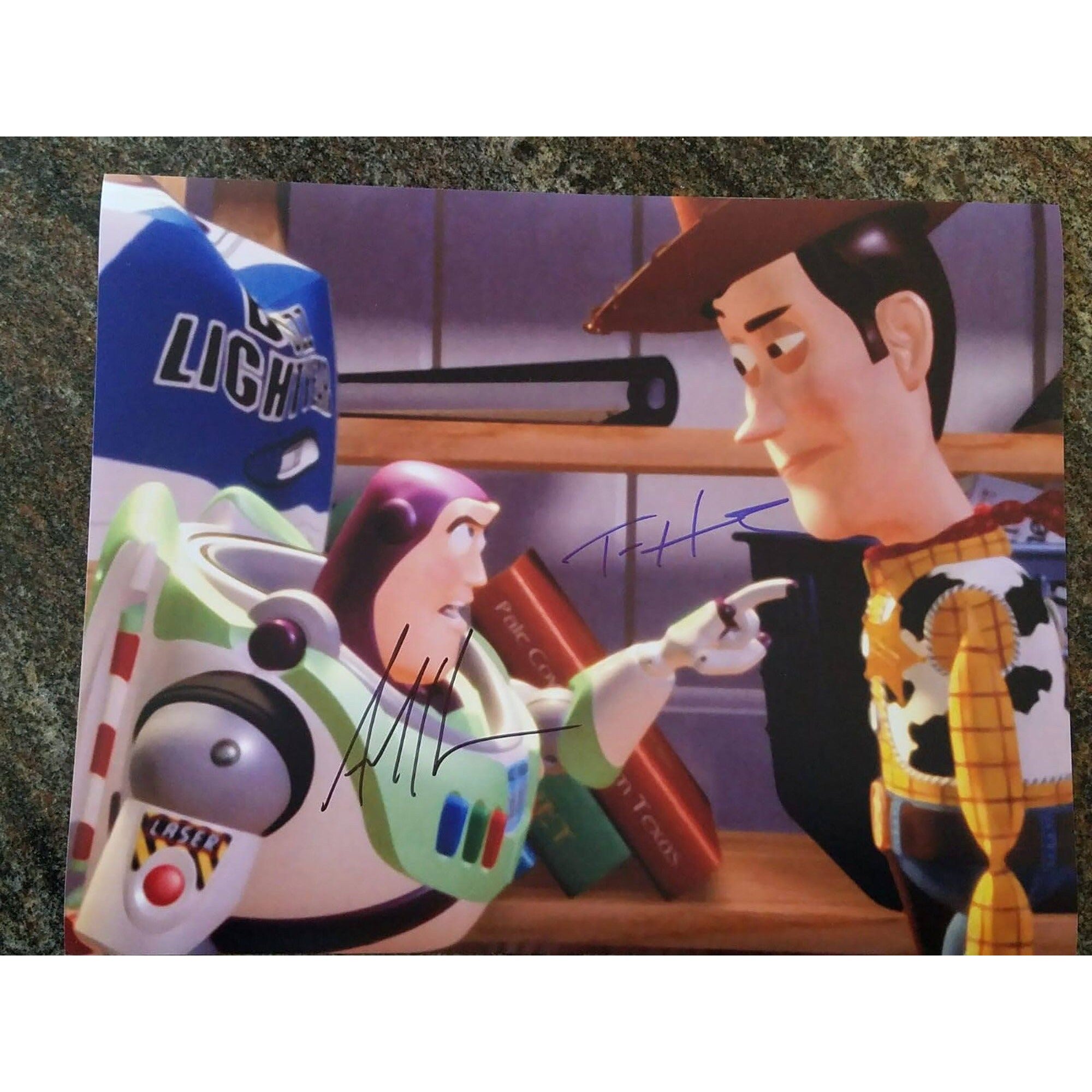 Toy Story, Tom Hanks, Tim Allen signed with proof 11 by 14