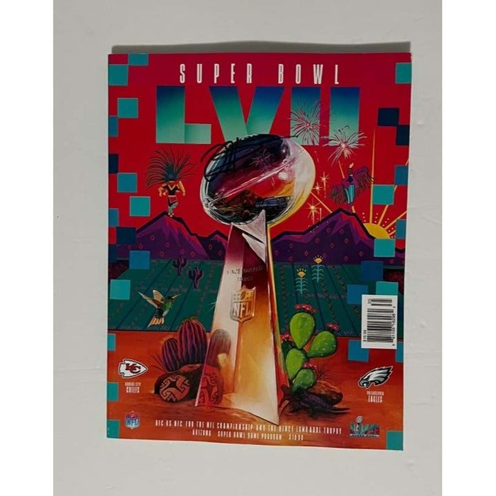 Super Bowl 57 official program Jalen Hurts signed with proof