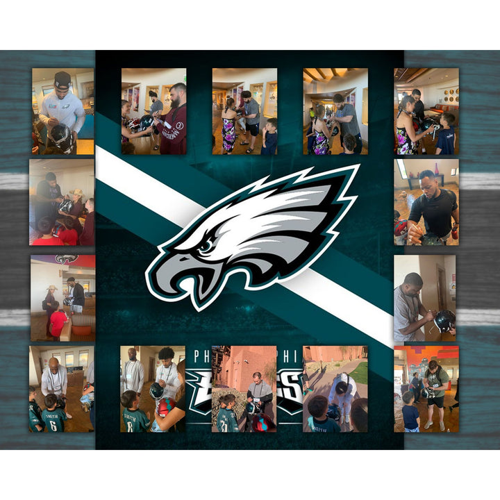 Nick Siriani " Go Birds" Philadelphia Eagles 5x7 photo signed with proof with free acrylic frame