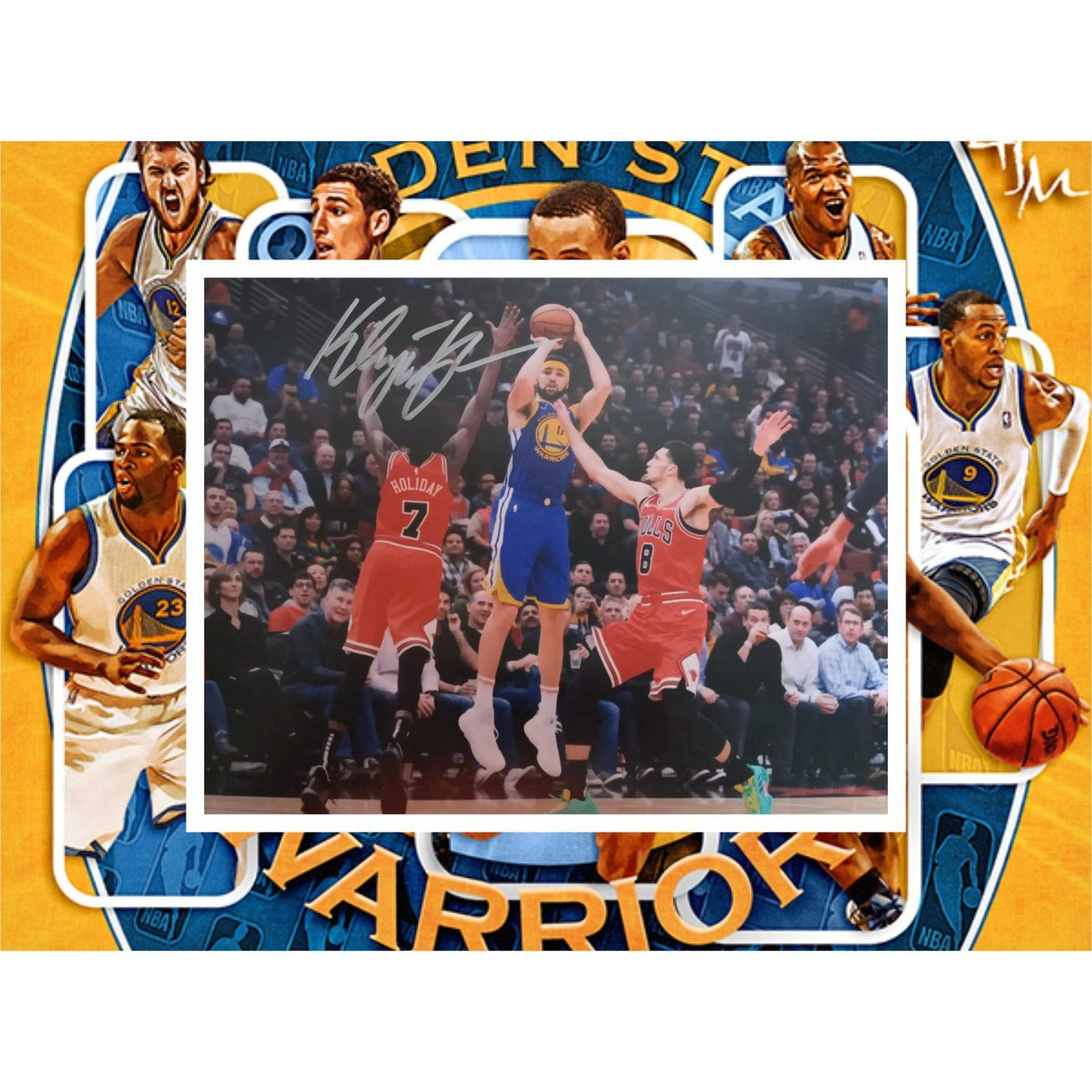 Klay Thompson 8x10 photo signed with proof