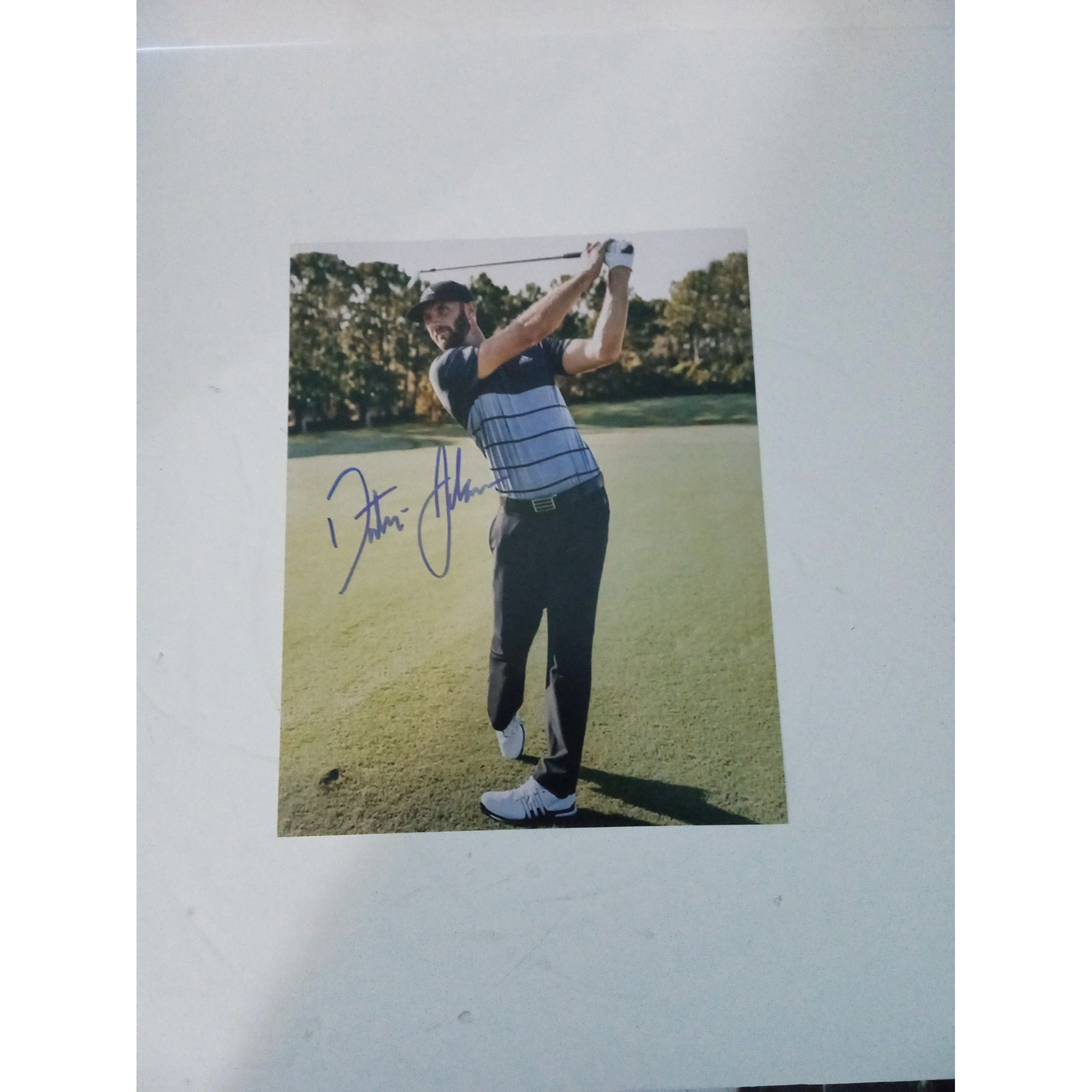 Dustin Johnson Masters champion signed 8 x 10 photo with proof