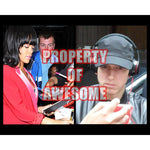 Load image into Gallery viewer, Eminem Marshall Mathers and Robyn Rihanna Fenty 8x10 signed photo with proof
