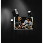 Load image into Gallery viewer, Steve Vai and Joe Satriani 5 x 7 photo sign
