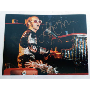 Sir Elton John 8 by 10 signed photo with proof